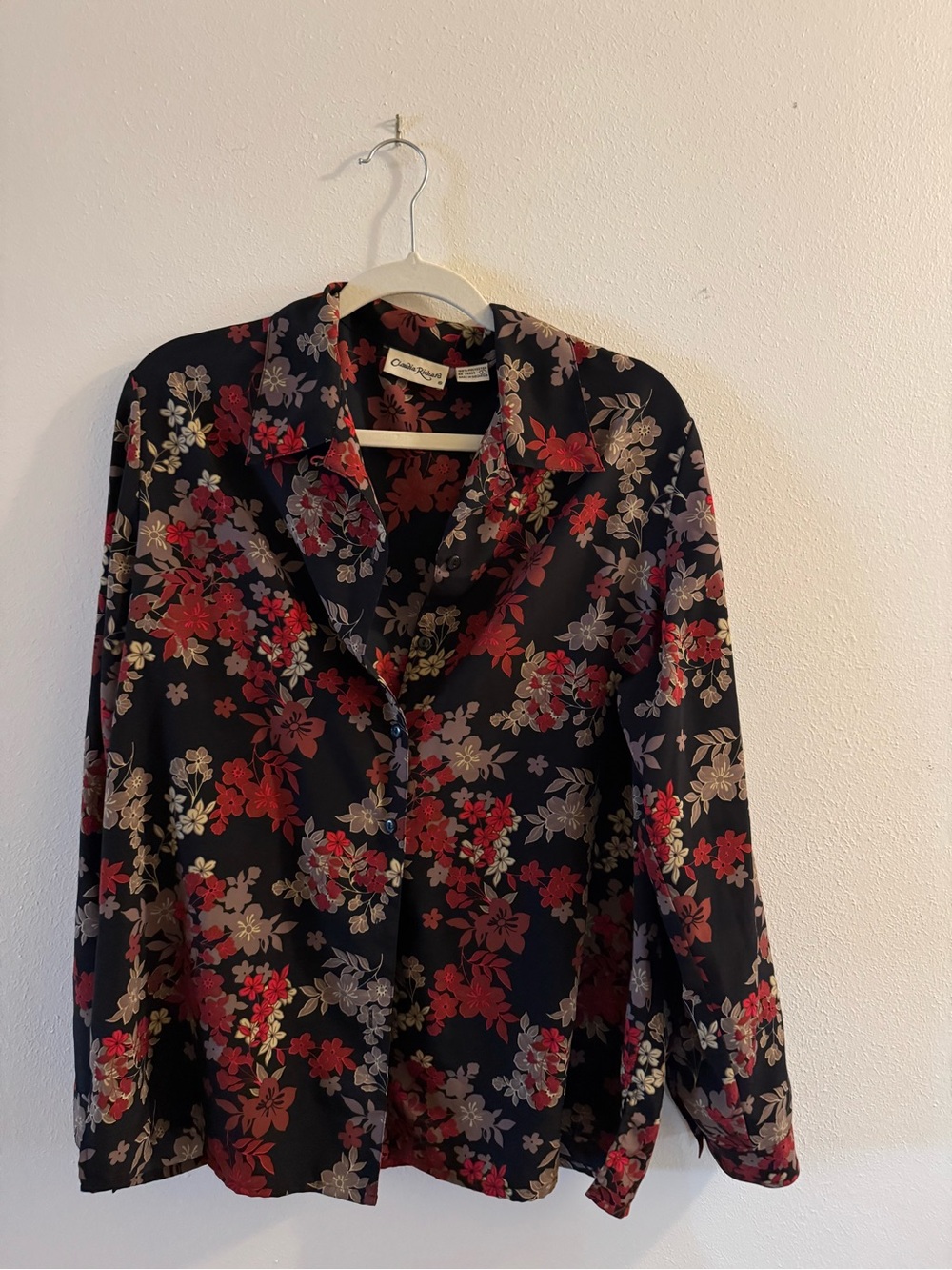 Lot of Vintage & Contemporary Women's Tops Blouses Size 16 XL 1X Floral Metallic